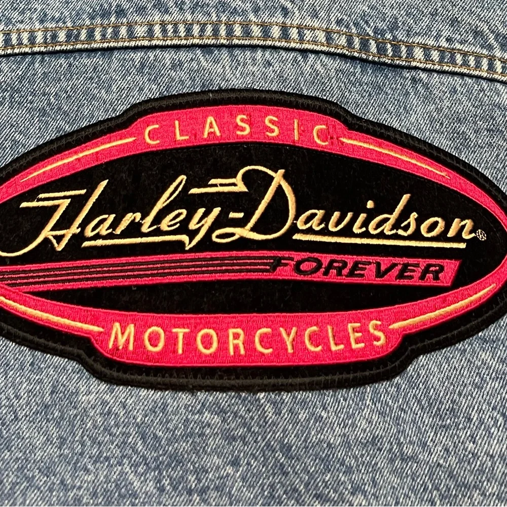 Vintage 90s Harley-Davidson Denim Jacket - Picture 5 of 12